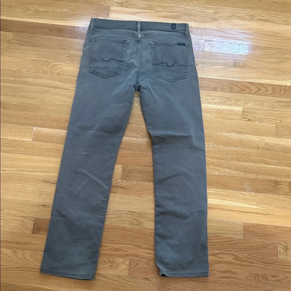 7 For All Mankind Olive Slimmy Jeans - Picture 3 of 5